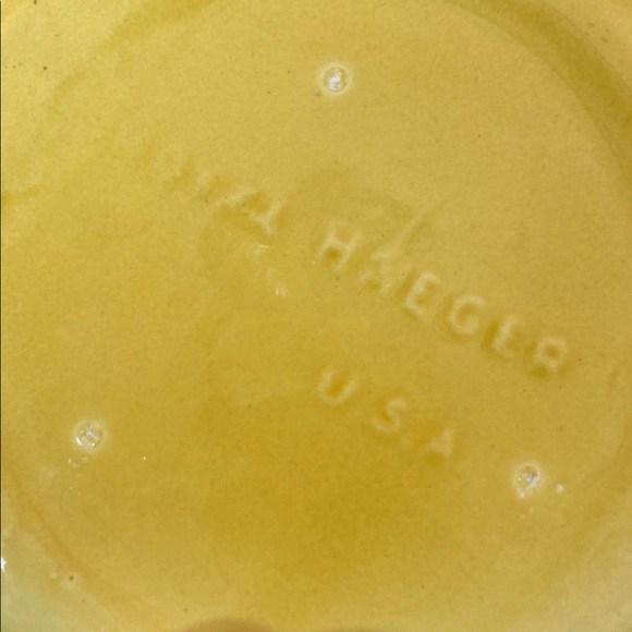 Vintage Royal Haeger USA Yellow Floral Covered Lidded Dish Home Decor Ceramic - Picture 7 of 7